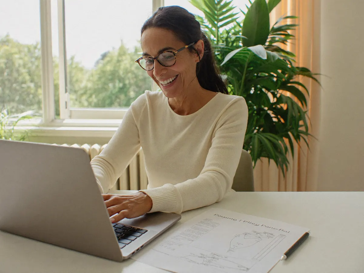 HR manager planning a language programme on a video call